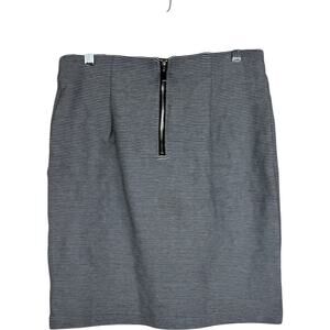 Premise‎ Black White Striped Pencil Skirt Women's Size M Cotton Blend Workwear